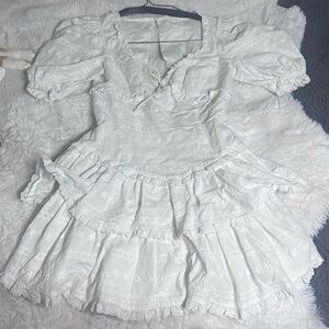 For Love And Lemons Ivory Lace Dress